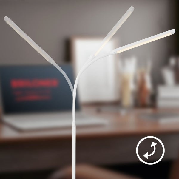 LED Stehlampe LED Stehleuchte Standleuchte Dimmbar Touch Warmweiß Schwenkbar