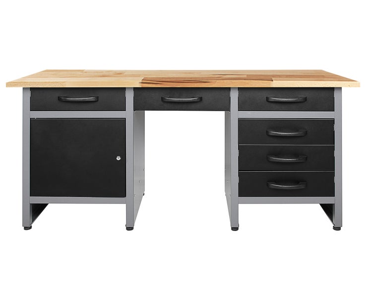Ondis24 Werkbank Harry 160 cm, 6 Schieber, 1 Tür, Werkstatteinrichtung