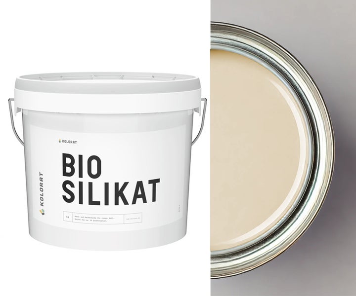 Kolorat Wandfarbe Bio-Silikat – Beige K/5-11-25-0/T – 2.5L  Matte Wand- & Deckenfarbe auf Silikatbasis, atmungsaktiv, allergikerfreundlich, frei von Konservierungsmitteln, geruchsarm, leichte Verarbeitung. Hochwertige Innenfarbe für alle Räume.
