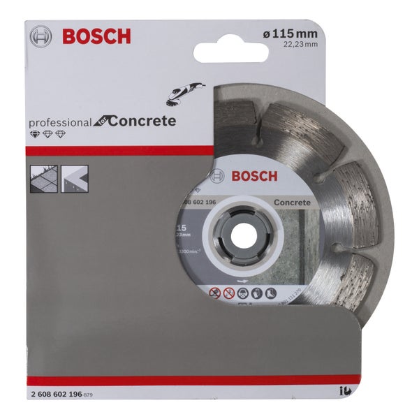 Bosch Diamanttrennscheibe Standard for Concrete 115x22,23x1,6x10 mm 2608602196