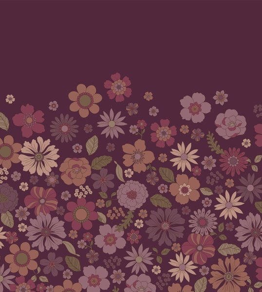 Dekorative Bordüre mit Blumenmuster