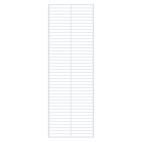 GartenLand Designelement Karee ca. 60x174 cm Aluminium Silber