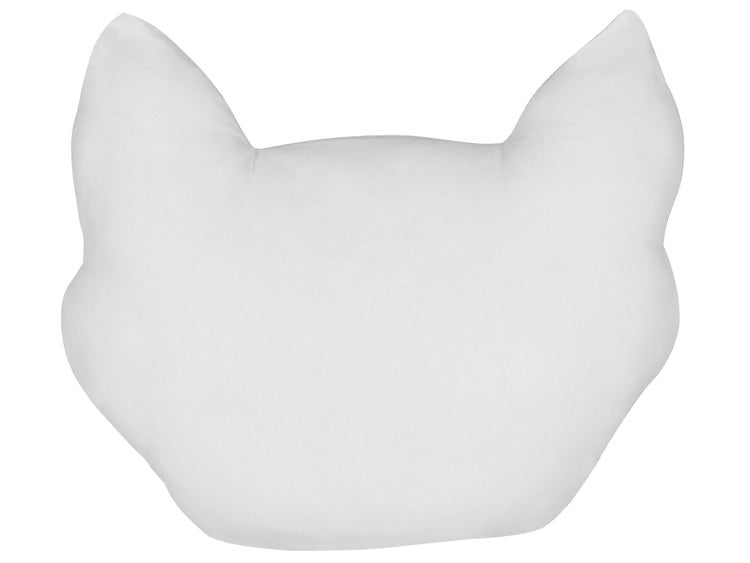 Dekokissen in Katzenform aus weichem Textilmaterial