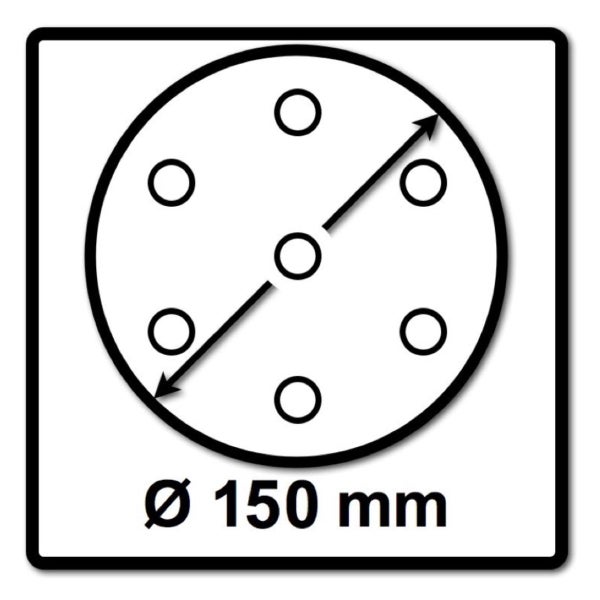 Festool STF D150/48 Schleifscheiben Granat P400 150 mm 200 Stk. ( 2x 575172 ) für RO 150, ES 150, ETS 150, ETS EC 150, LEX 150, WTS 150, HSK-D 150