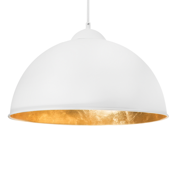 Hängelampe mit goldfarbener Innenseite
