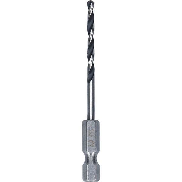Bosch 1x HSS PointTeQ Hex Sechskantbohrer 3 x 33 x 72 mm - 2608577519