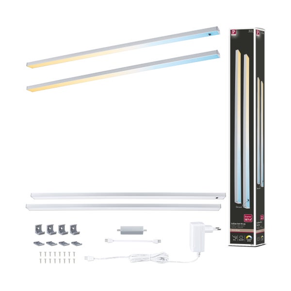 Drei LED-Leuchtmittel mit E14-Sockel und Zigbee Logo