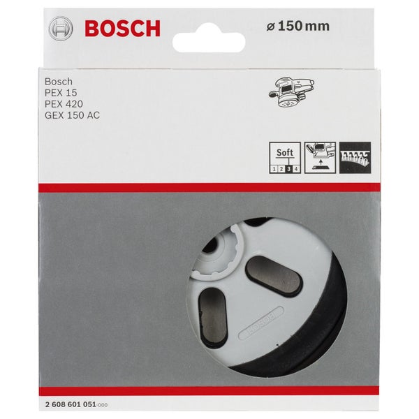 Bosch Schleifteller mit 150 Millimeter Durchmesser in Verpackung