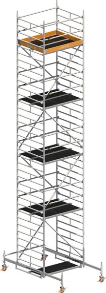 Rollgerüst mit mehreren Plattformen