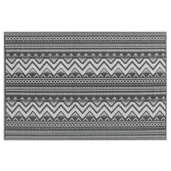 Outdoorteppich NAGPUR Schwarz 120 x 180 cm