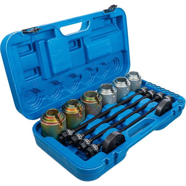 Werkzeugsatz für Buchsenlager in einem blauen Werkzeugkasten