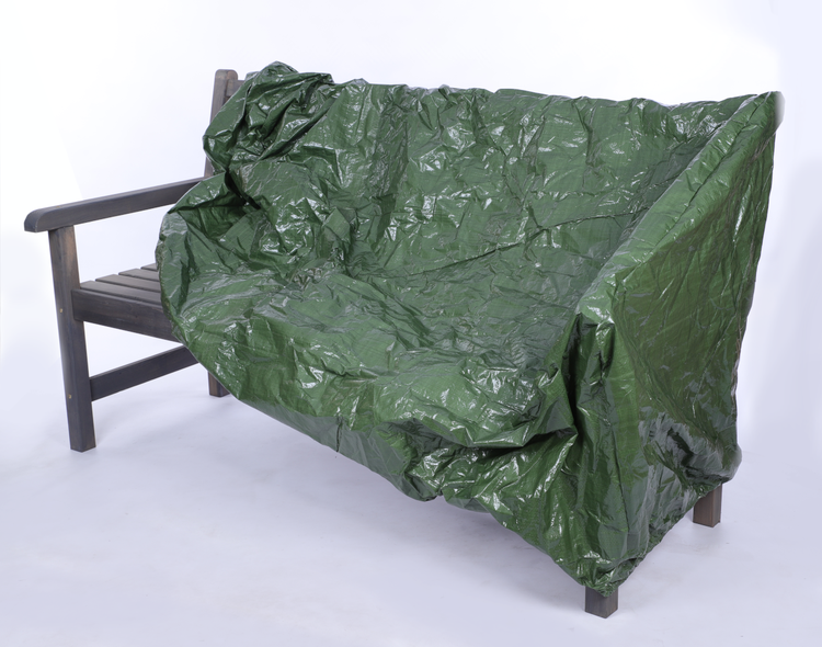 Gartenbank Grana HxBxT 90x154x70cm Inkl. Planenabdeckung Grau
