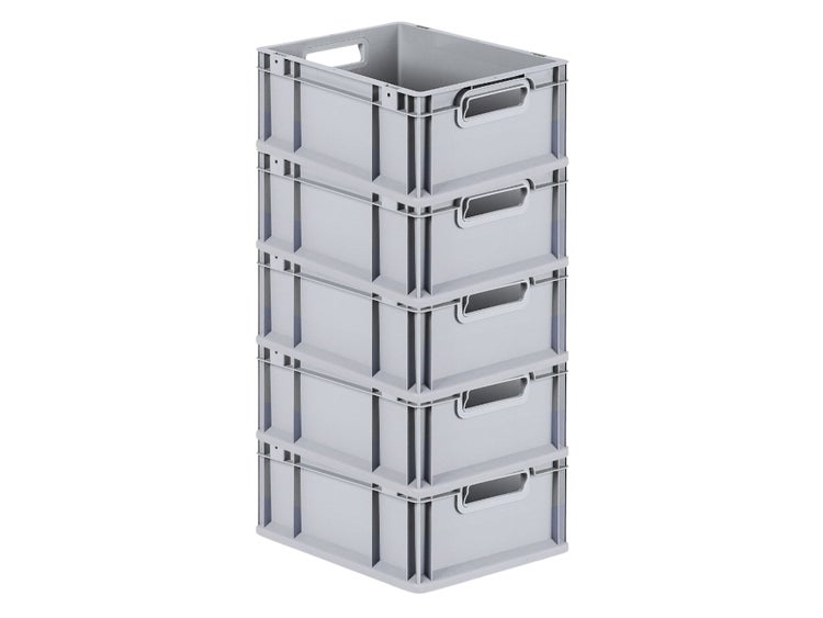 PROREGAL Spar Set 5x Eurobox Nextgen Economy Griffe Offen HxBxT 17 x 30 x 40 cm 16 Liter Eurobehälter Transportbox Transportbehälter