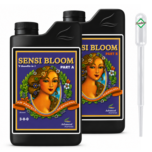Advanced Nutrients Sensi Bloom Teil A und Teil B Pflanzendünger mit Pipette