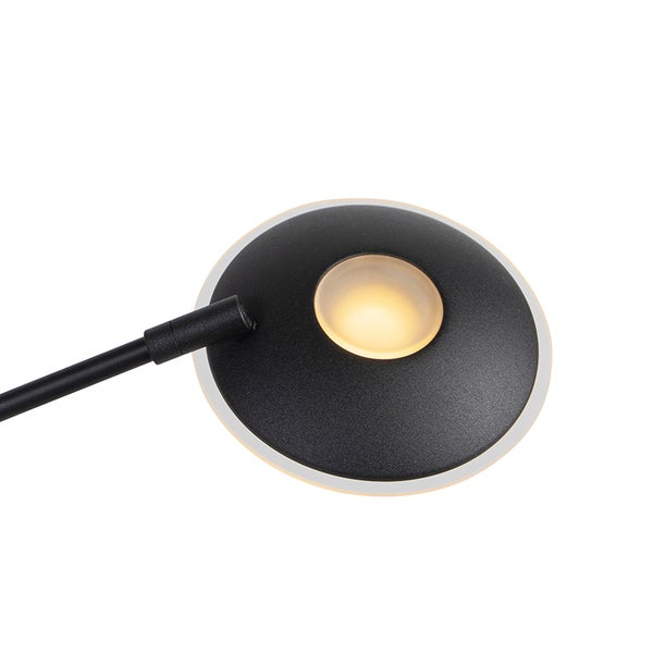 LED-Leuchte mit rundem Schirm und flexiblem Arm