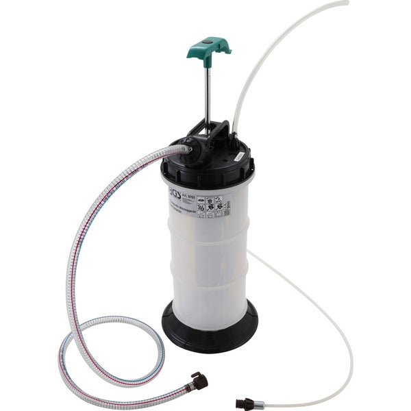Ölabsauggerät mit Schläuchen und Handpumpe
