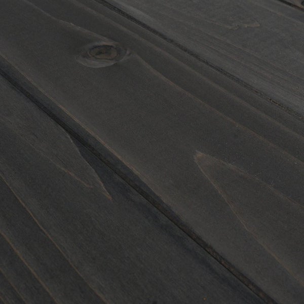 Nahaufnahme von dunklem Holz mit Maserung