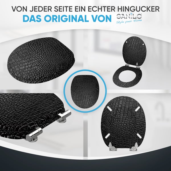 WC-Sitz mit Absenkautomatik Leder