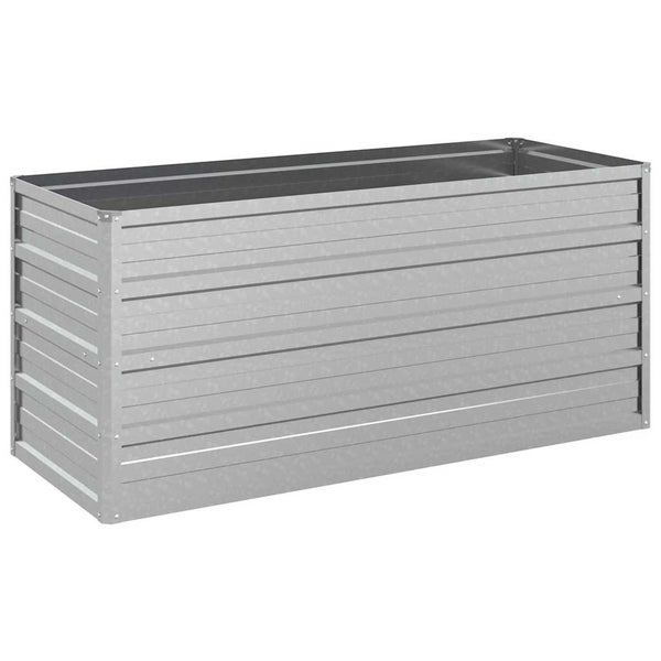 Garten-Hochbeet 100x40x45 cm Verzinkter Stahl Silber