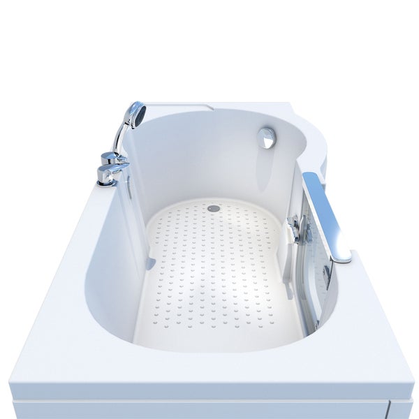 Badewanne mit Armatur und Haltegriff