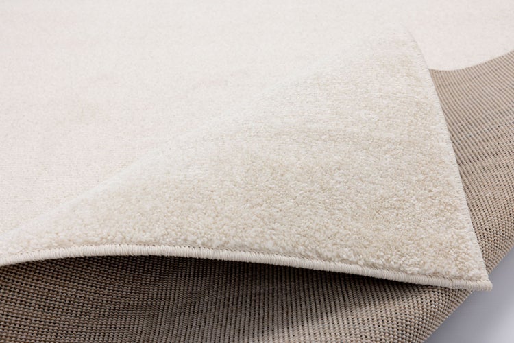 Gewebter UNI Teppich Paola Creme 133x190 cm