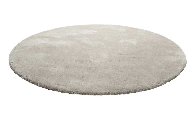 Teppich Rund Creme Beige Hochflor Pisa Homie Living 200 cm rund