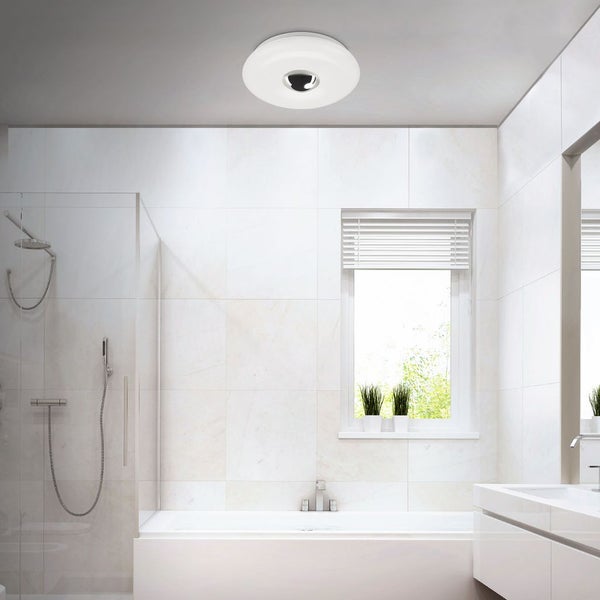LED Deckenleuchte, weiß-chrom, LED/12W