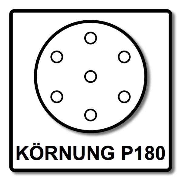 Festool STF D150/48 Schleifscheiben Rubin 2 P180 150 mm 100 Stk. ( 2x 575192 ) für RO 150, ES 150, ETS 150, ETS EC 150, LEX 150, WTS 150, HSK-D 150