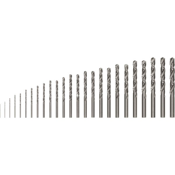 Set mit Spiralbohrern in verschiedenen Größen