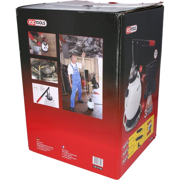 KS TOOLS Universal Getriebeöl-Füllsystem-Satz mit 23-tlg Adaptersatz - 150.9105
