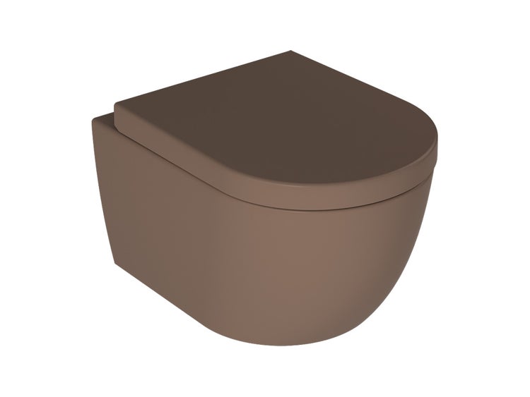 Wand-Tiefspülklosett mit WC-Sitz