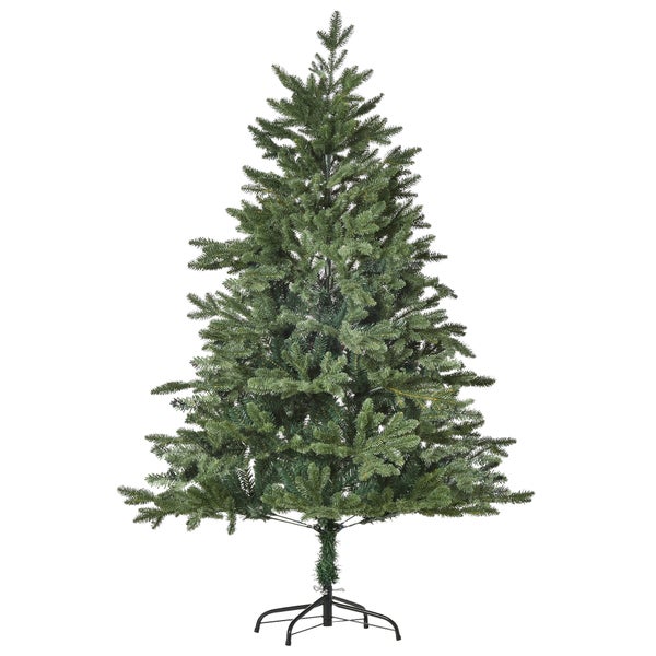 HOMCOM künstlicher Weihnachtsbaum, PE, Metall