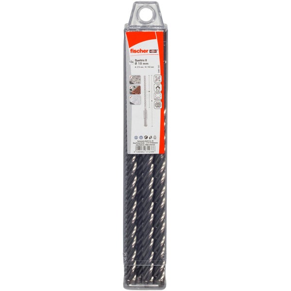 Fischer 10x Hammerbohrer Quattric II 6/150/215 XP 10 - 544185