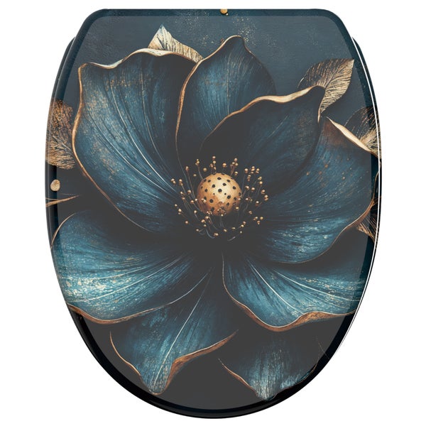 Toilettendeckel mit Blumendesign