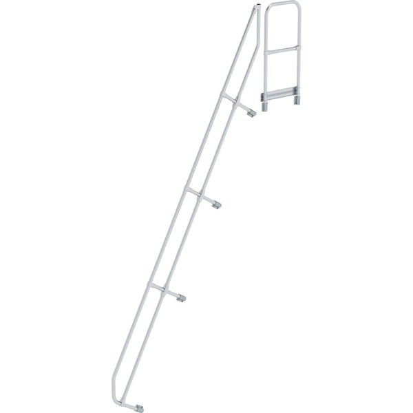 Handlauf und Geländer aus Metall für Treppen oder Zugangsbereiche.