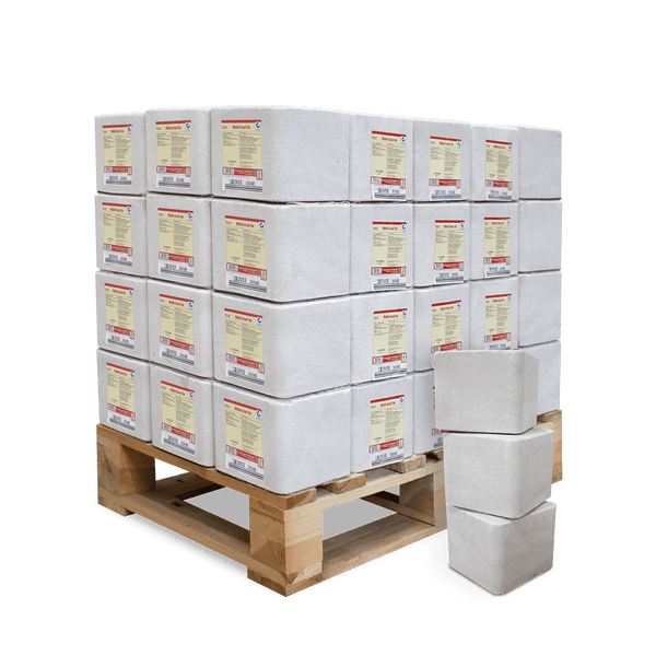 Palette mit Porenbetonsteinen