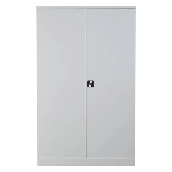 PROREGAL Stahlschrank Bee 8 Fachböden HxBxT 195 x 120 x 60 cm Pulverbeschichtetes & Verstärktes Fachbodenmaterial Grau & Grau