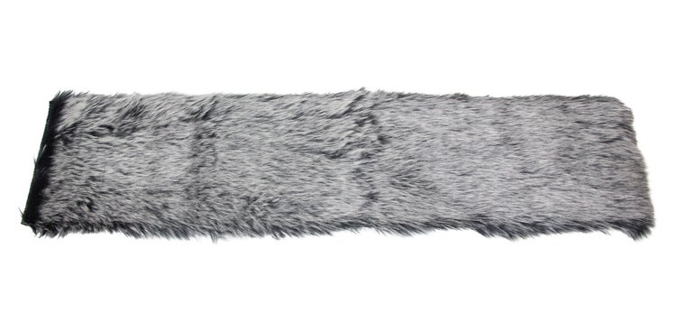 FRANK FLECHTWAREN | Tischläufer Dunkle Felloptik, kurz, POLYACRYL, 20 x 90 cm
