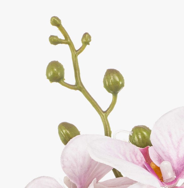 Kunst Phalaenopsis Orchideenzweig AXELOR, weiß-rosa, 85cm - Künstlicher Zweig Orchidee