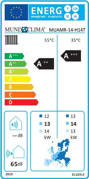MundoClima Wärmepumpe MUAMR-14-H14T - 12,70|14,00 kW Kühlen|Heizen - 380V Propan