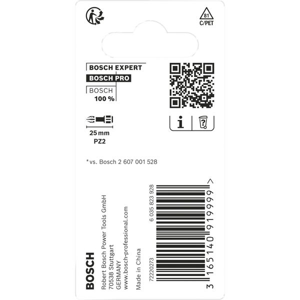 Bosch PRO Pozidriv Impact Bit PZ2 25 mm 2-tlg. - 2608522401