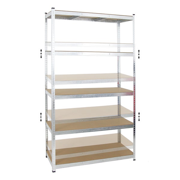 PROREGAL Schwerlastregal Giant Ragnar HxBxT 200 x 120 x 50 cm Fachlast 175 kg Verzinkt