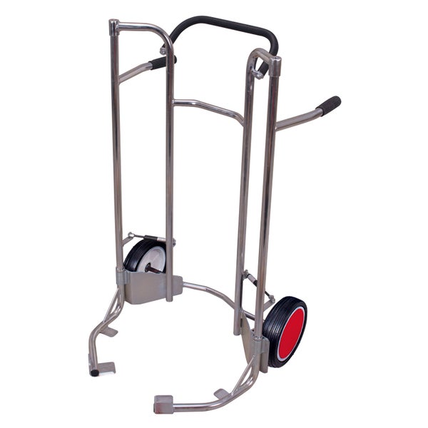 Sackkarre aus Metall mit zwei Rädern und Griffen