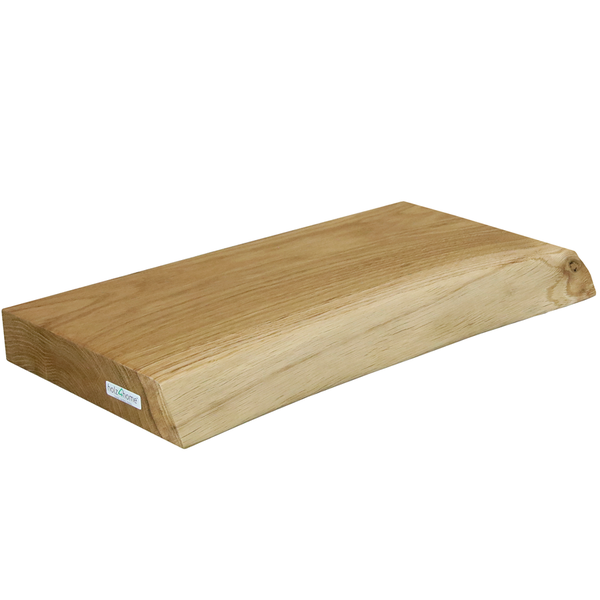 holz4home Schwebendes Wandregal aus Eiche 40cm mit Baumkante Natur