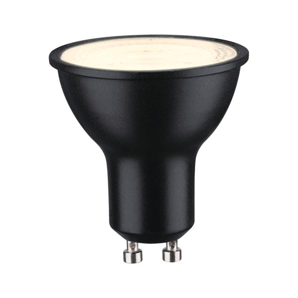 Standard 230V LED Reflektor GU10 750lm 8W 2700K dimmbar Schwarz matt