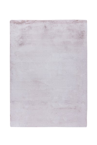 Hochflor Teppich Radiantique Rosa / Weiß 35 mm Uni, Modern 160 x 230 cm