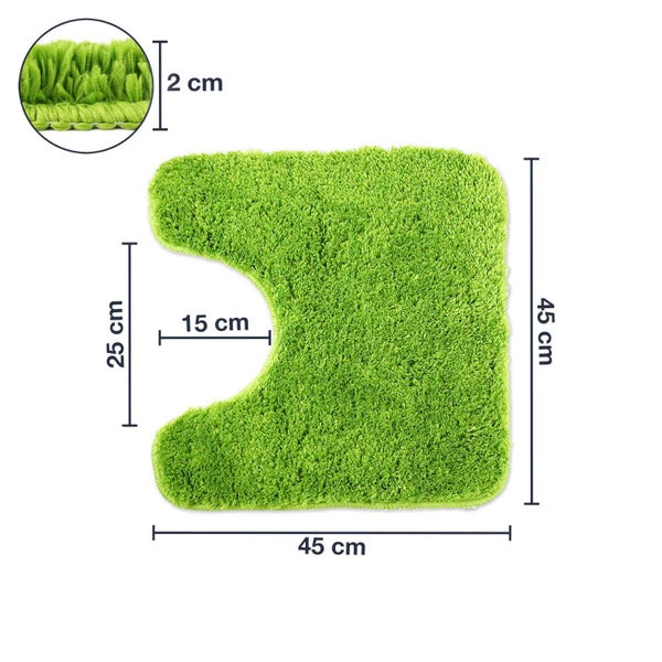 Abbildung einer Toilettenvorlage mit den Maßen 45 x 45 x 2 cm