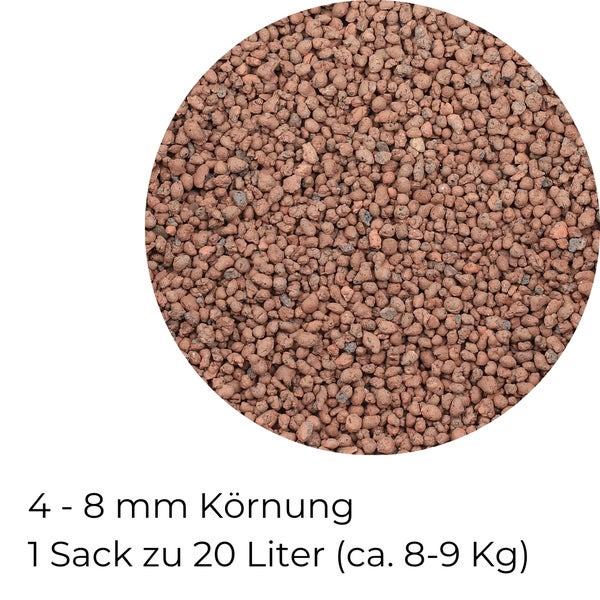 Blähton für Pflanzen 20 L 4-8 mm Perlite Blähton Drainage Tongranulat für Pflanzen Draußen Pflanz Granulat Ton Kugeln Kultursubstrat Hydrokultur