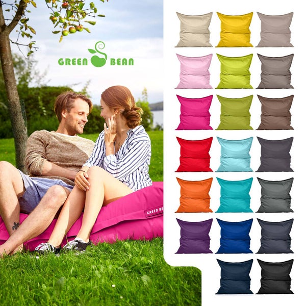 Green Bean Sitzsack XXL 140x180cm 380 Liter Kinder & Erwachsene Bean Bag EPS Perlen Füllung Riesensitzsack Groß Draußen Outdoor Liegekissen Waschbar Wetterfest Lounge Sitzkissen Bodenkissen Pink