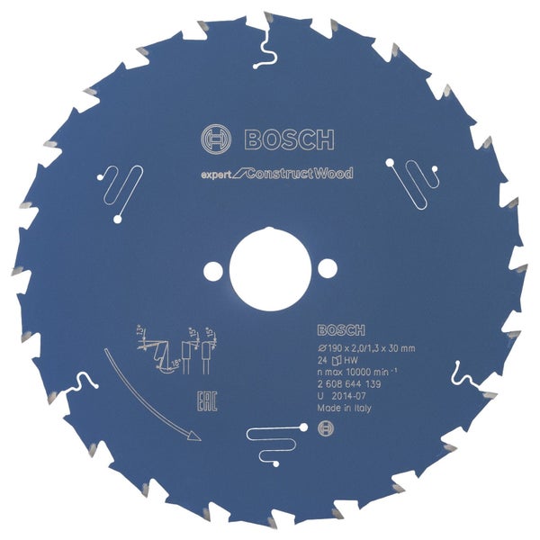 Bosch Sägeblatt für Holz, 190 Millimeter Durchmesser